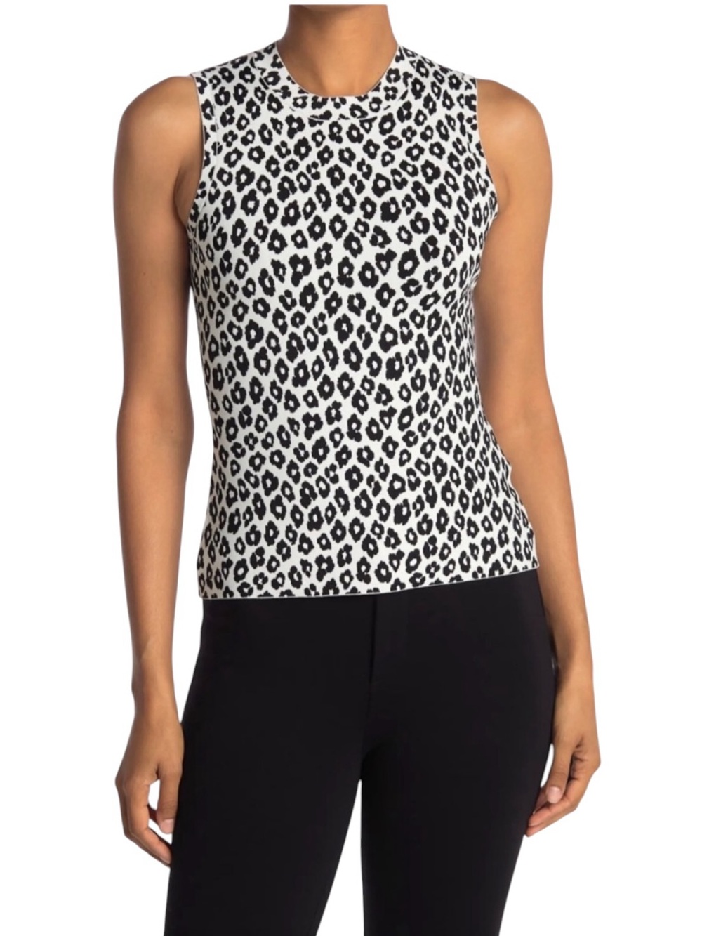 Theory Glossed Leopard Print Tank Top
Small Sleeveless Shell High Neck Knit
Subv